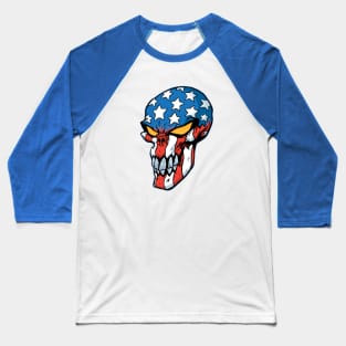 flag skull Baseball T-Shirt